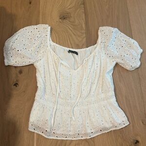 Abercrombie eyelet blouse